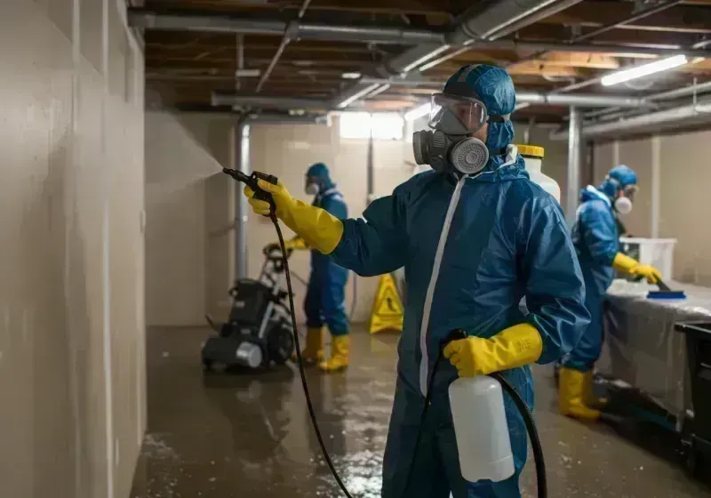 Basement Sanitization and Antimicrobial Treatment process in Ingram, TX